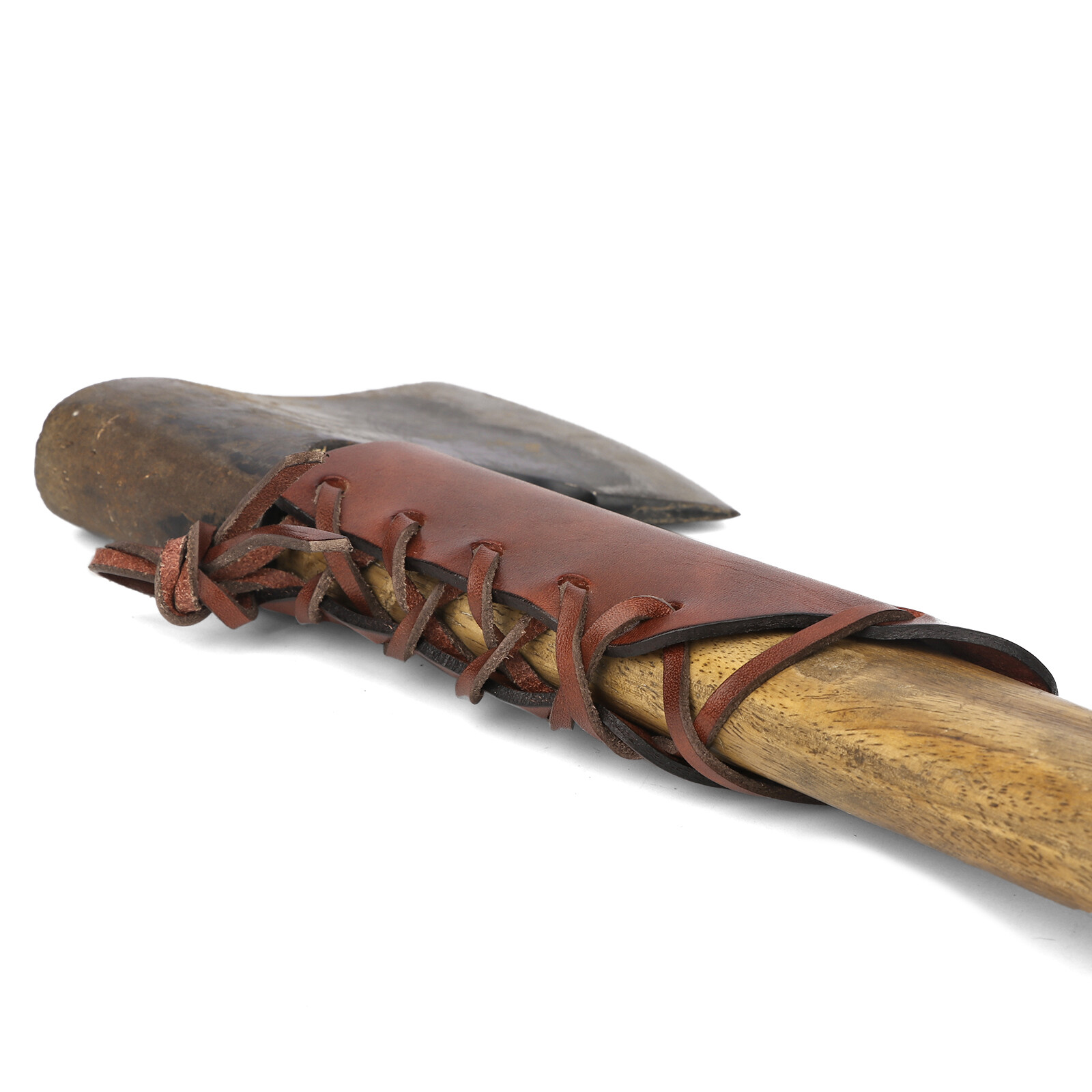 Hunting Leather Axe Handle Protection Hatchet Guard Adjust Lacing Grip-Xmas Gift