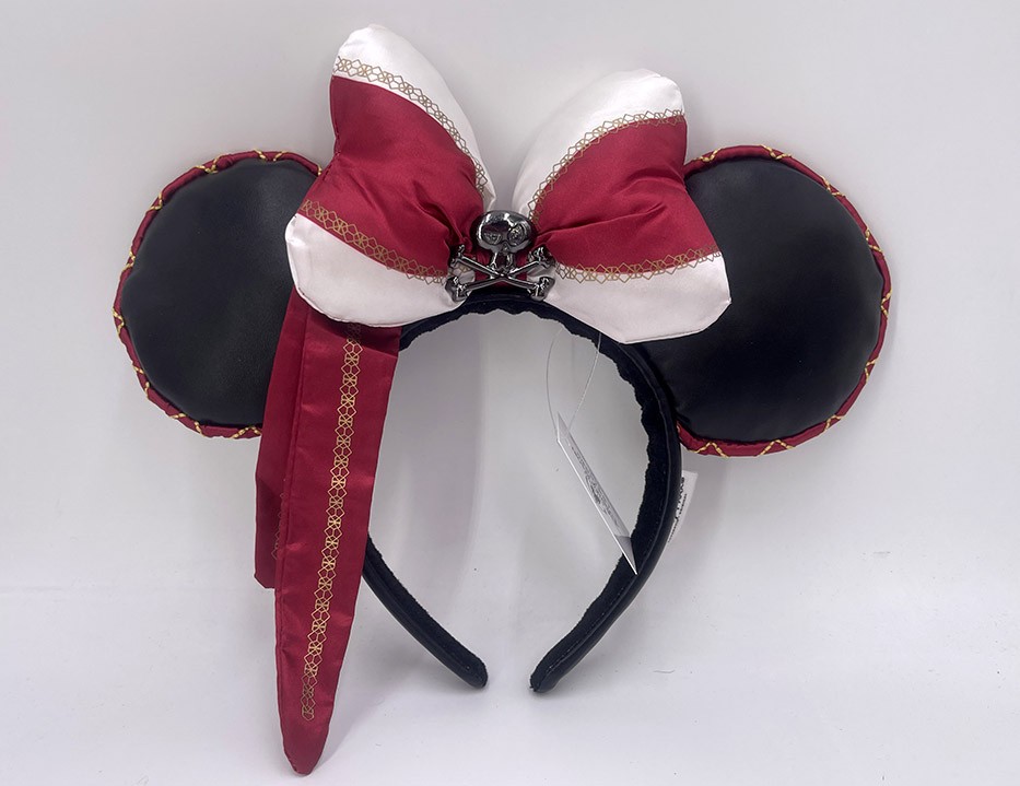 2025 Red Rare Headband Minnie Ears Pirates of the Caribbean Disney Attraction