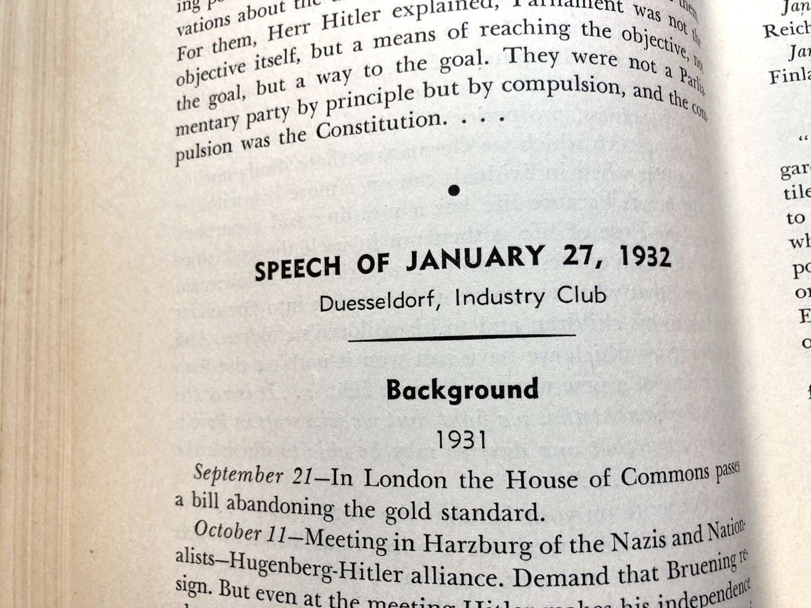 MY NEW ORDER-WWII-ADOLF HITLER's SPEECHES-RARE TRUE 1st Ed-1st Pr-1941-DJ-CLEAN