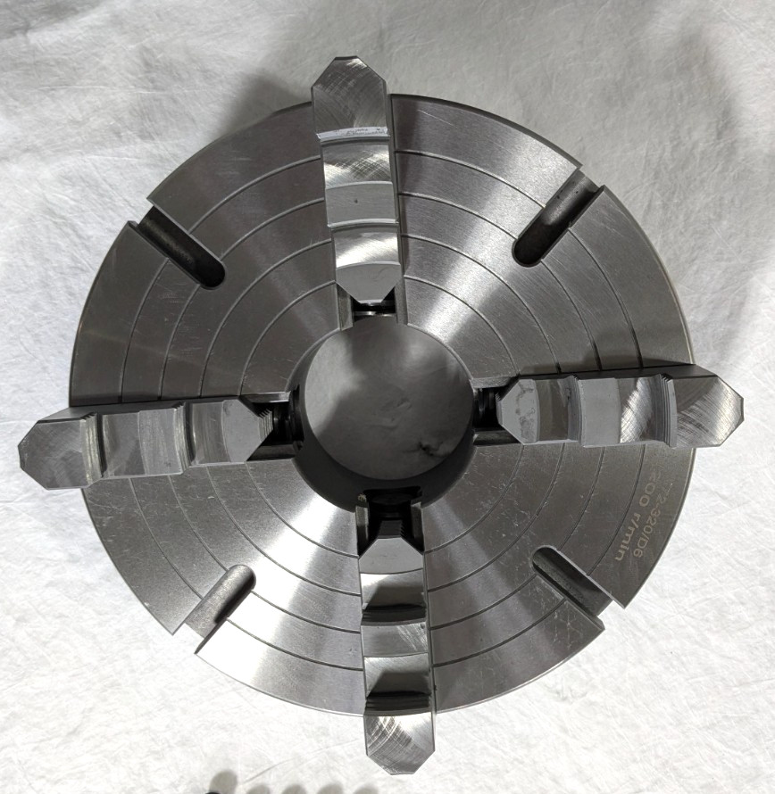 12" Independent 4 Jaw Lathe Chuck D1-6 Mounting 3.74" Through Hole 429-4126