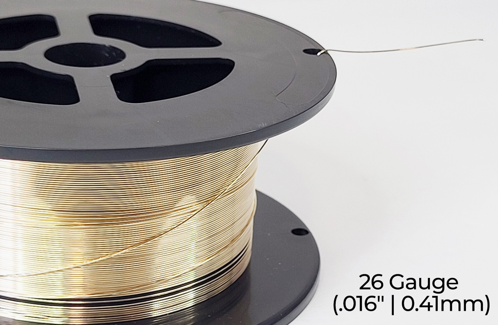 14/20 Yellow Gold-Filled Wire | Round | Half Hard | 10-30 Gauge | 1-10 ft | USA