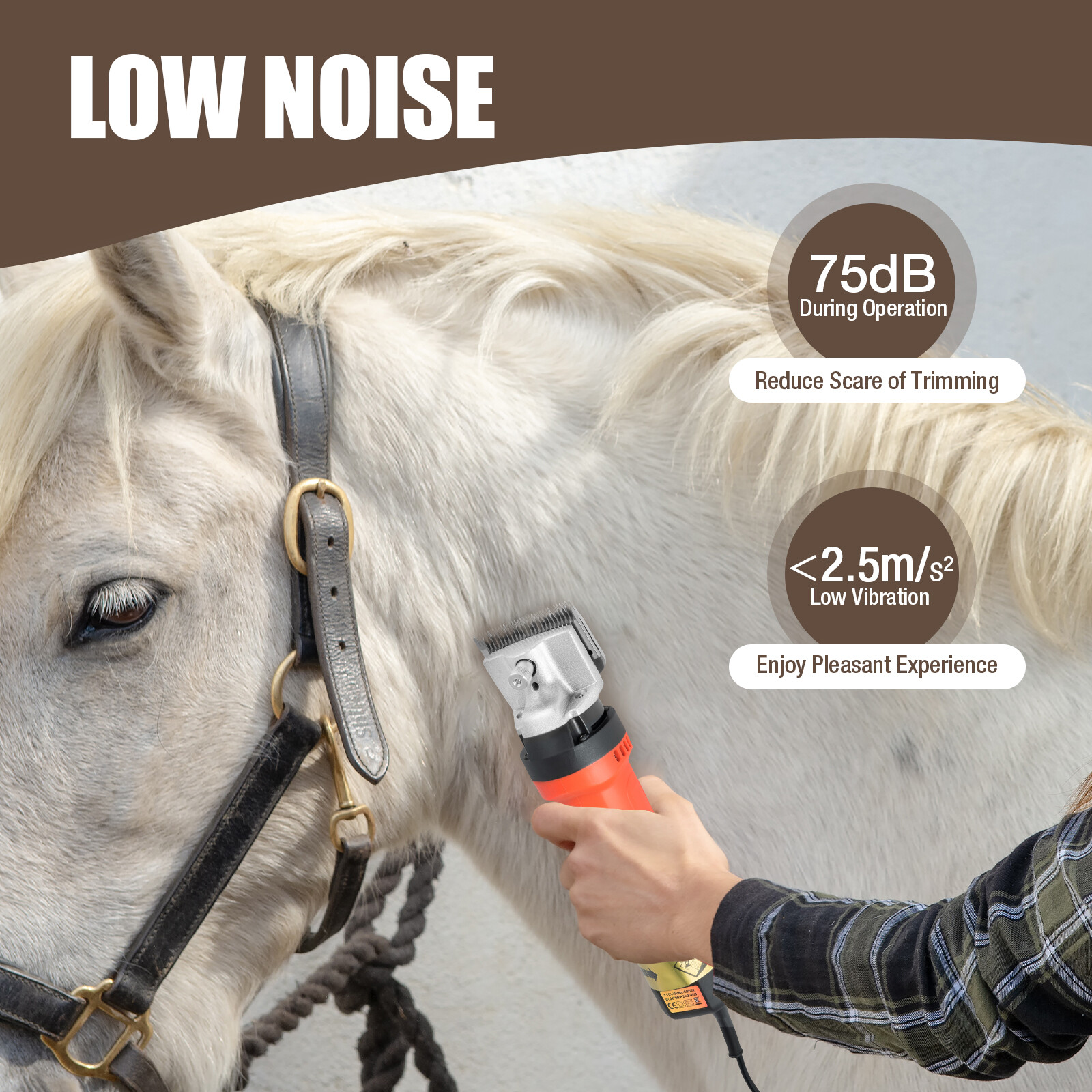 Professional Horse Clippers Electric Animal Grooming Clippers fit Horse Cattle