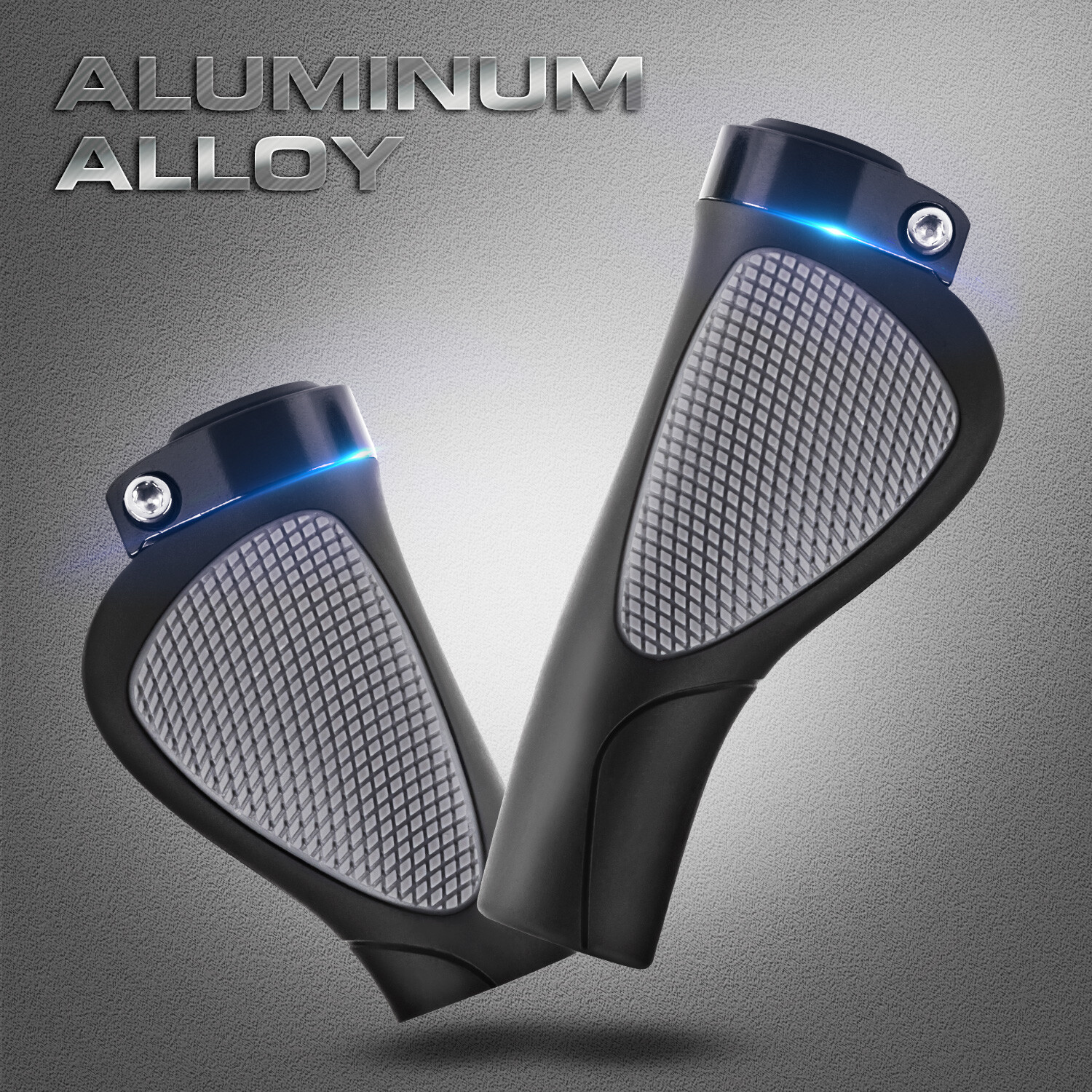 Bike Grips Rubber Non-slip Bicycle Handlebar Ergonomic Cycling Lock On for Ebike