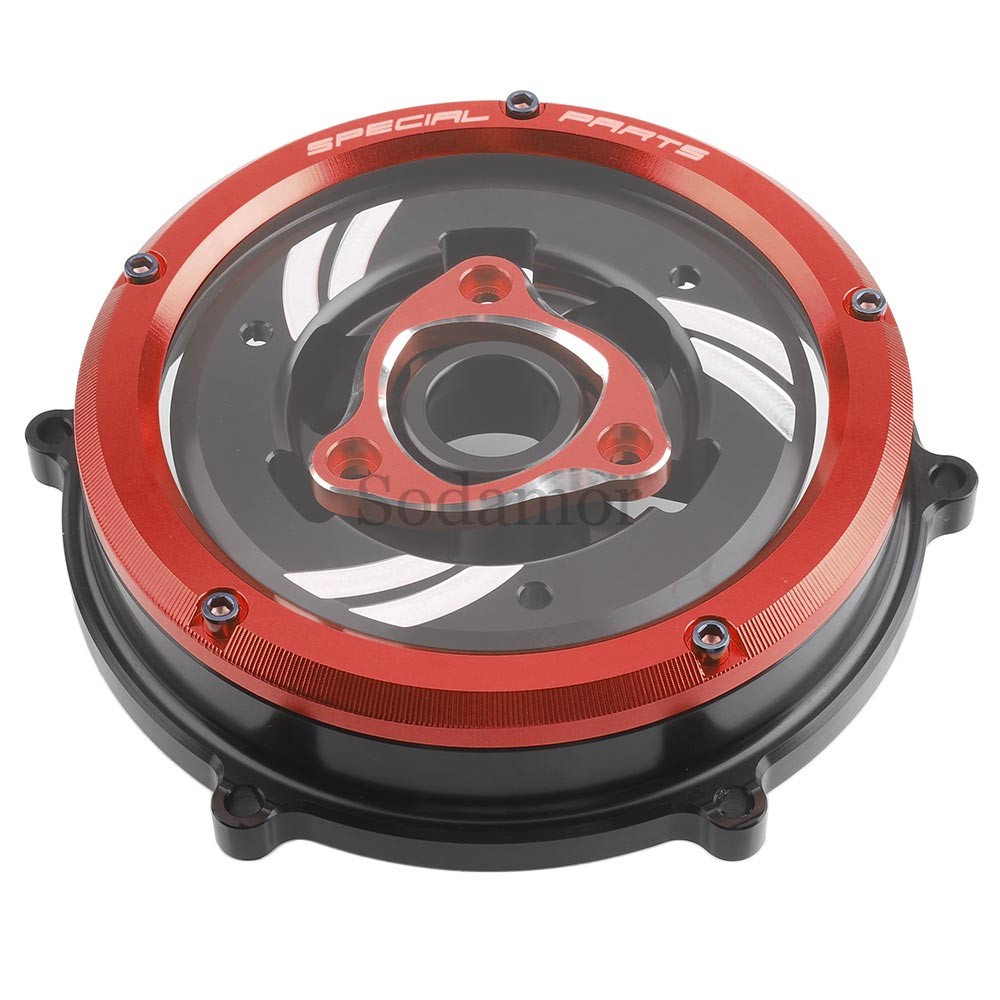 CNC Racing Engine Clear Clutch Cover Spring Retainer For Ducati Panigale V4 18+