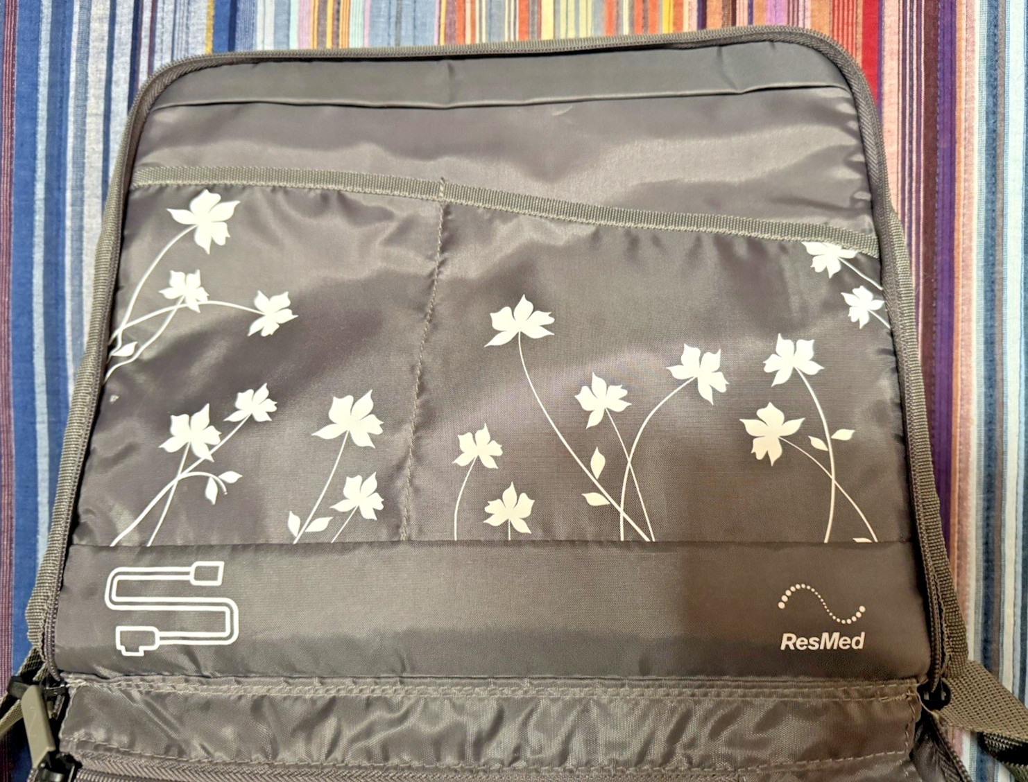 ResMed AirSense 10 CPAP Silver Travel Bag Shoulder Tote *Carry Case ONLY