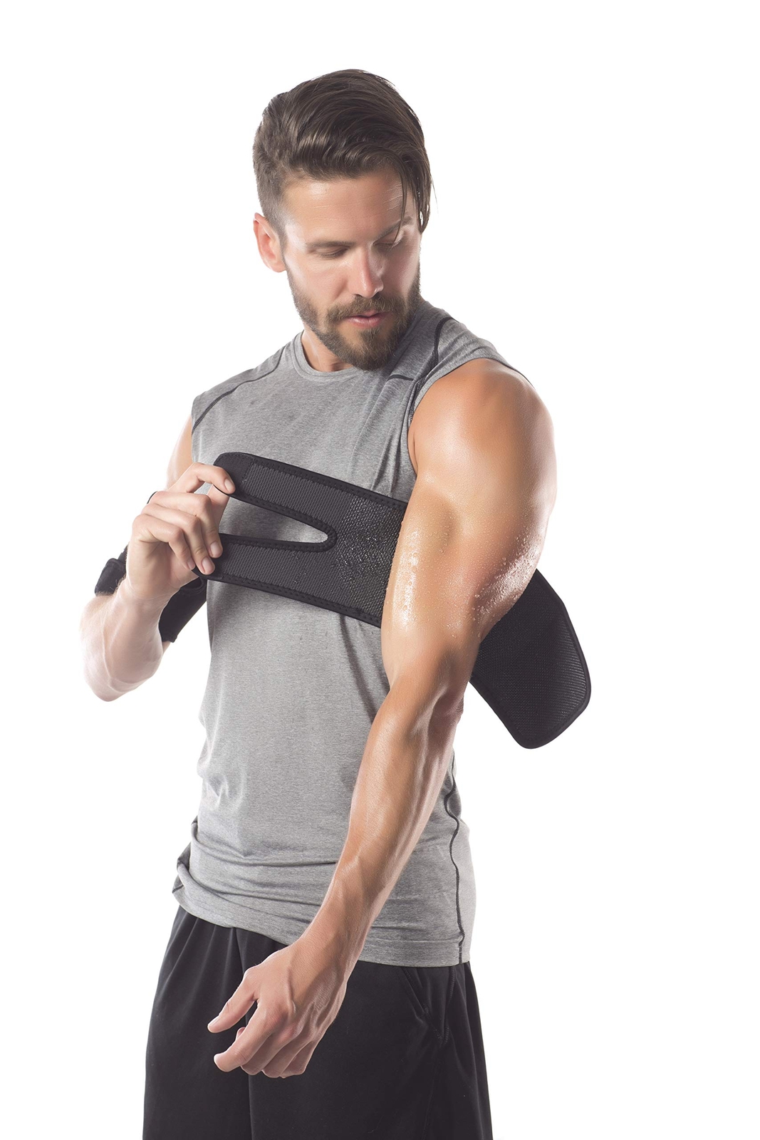 Sweet Sweat Arm Trimmer for Men & Women - Includes Mesh Carrying Bag (Yellow, M)