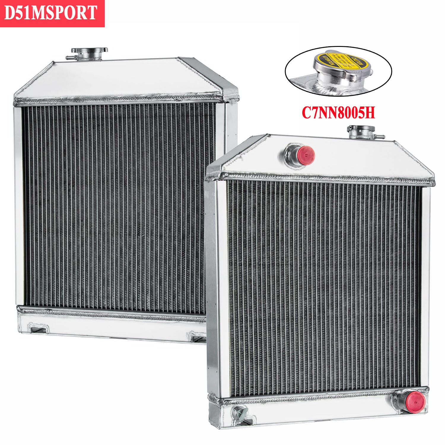 3 Row Radiator Fits For Ford/ New Holland 2000 2600 3000 3600 4600 C7NN8005H