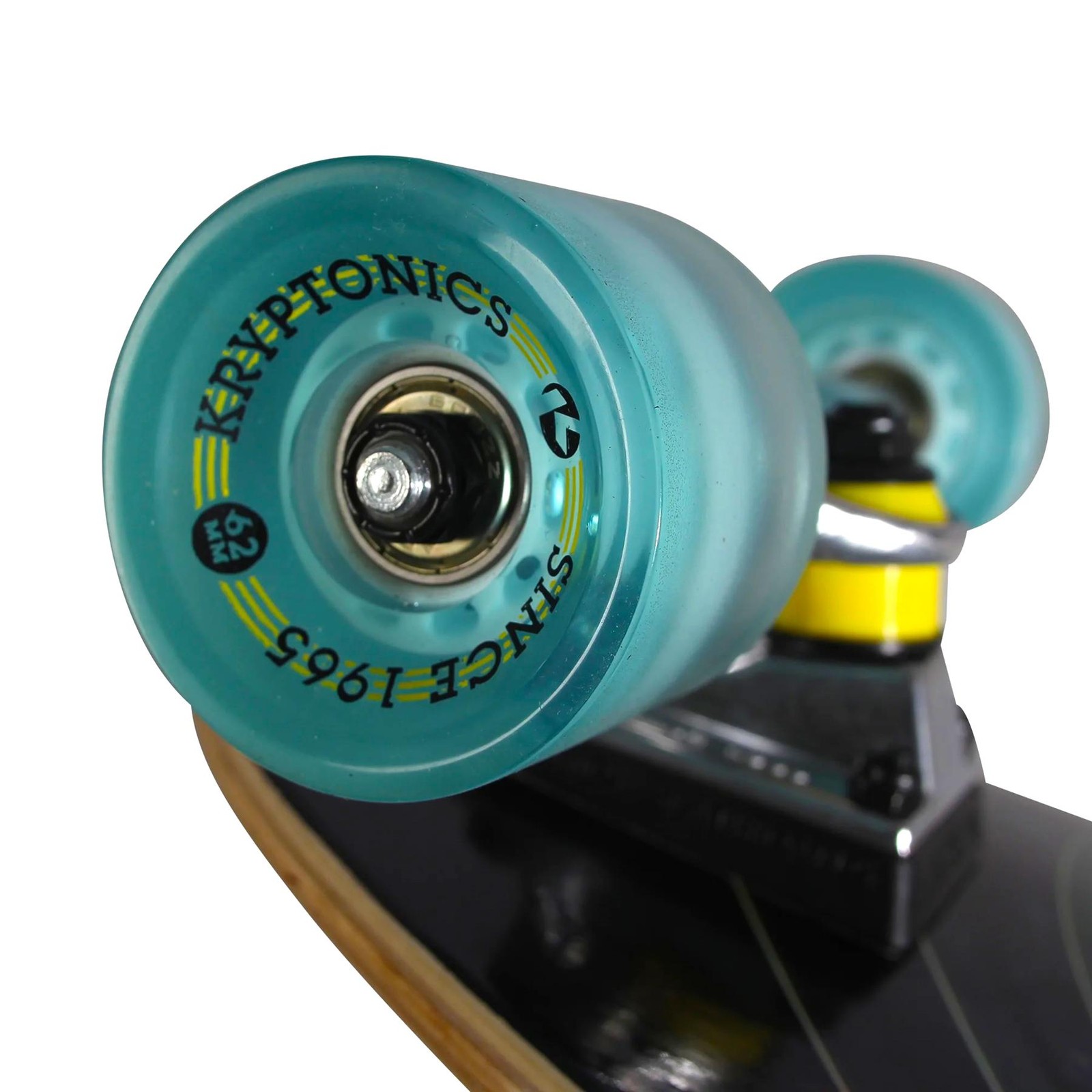 New Kryptonics 36" Longboard Complete Skateboard (Black/Waves)