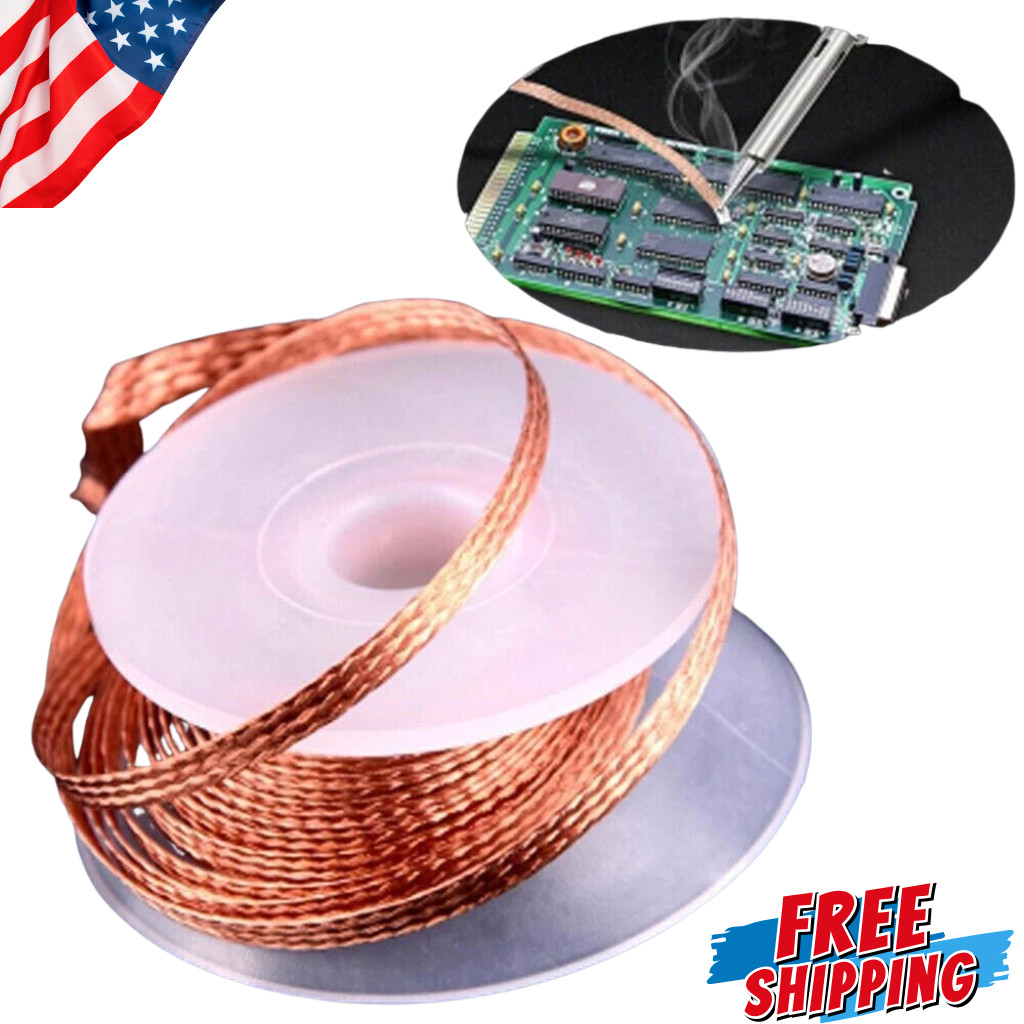 1PC 3.0mm 1.5M Desoldering Braid Solder Remover Wick Wire Repair Tool New
