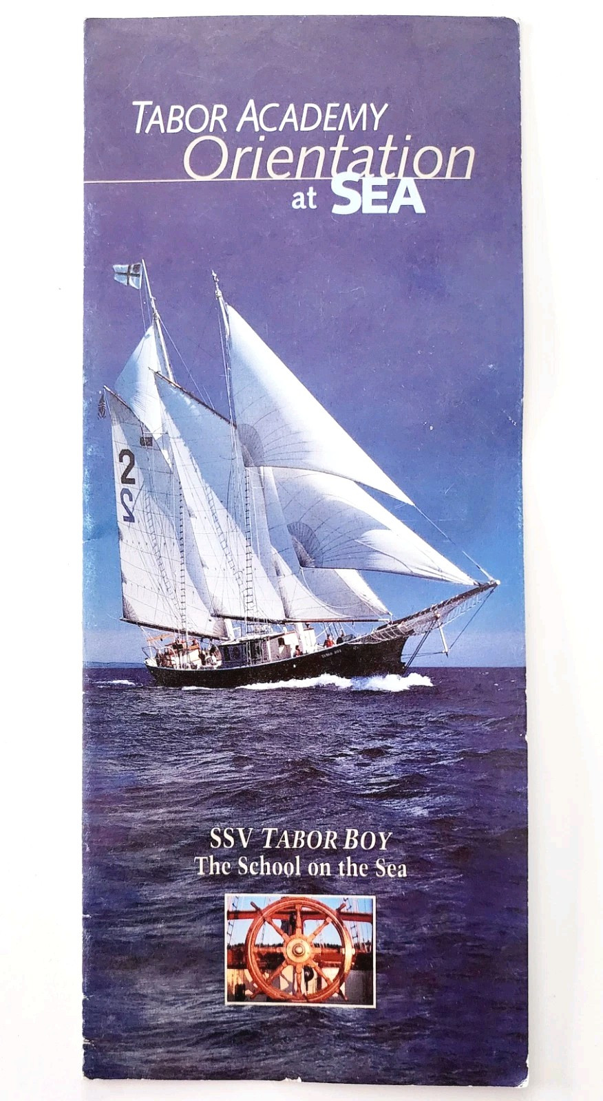 1990s Tabor Academy Orientation At Sea Brochure Maritime Nautical School Vtg F6B