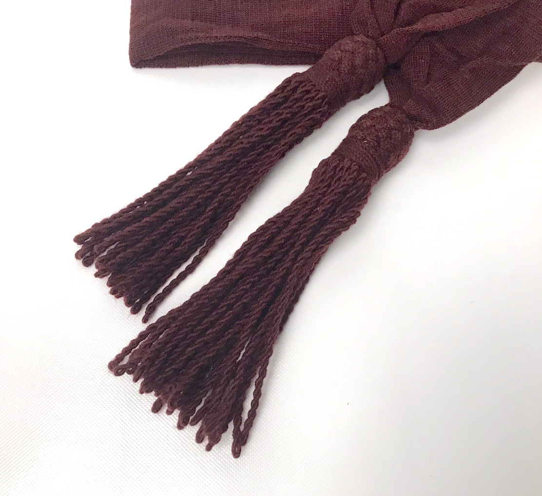 Wool Sash - Crimson / Wine Color - Reenactment