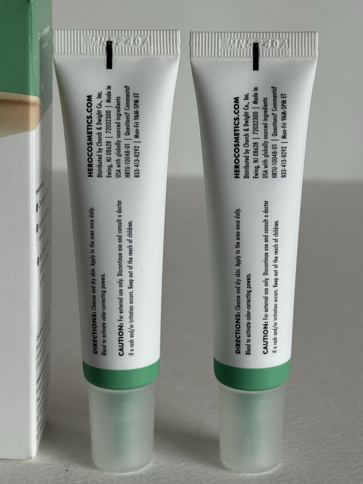 2X Hero Rescue Balm +Red Correcting Green Cream 15ML Each(SAME AS PICTURE)