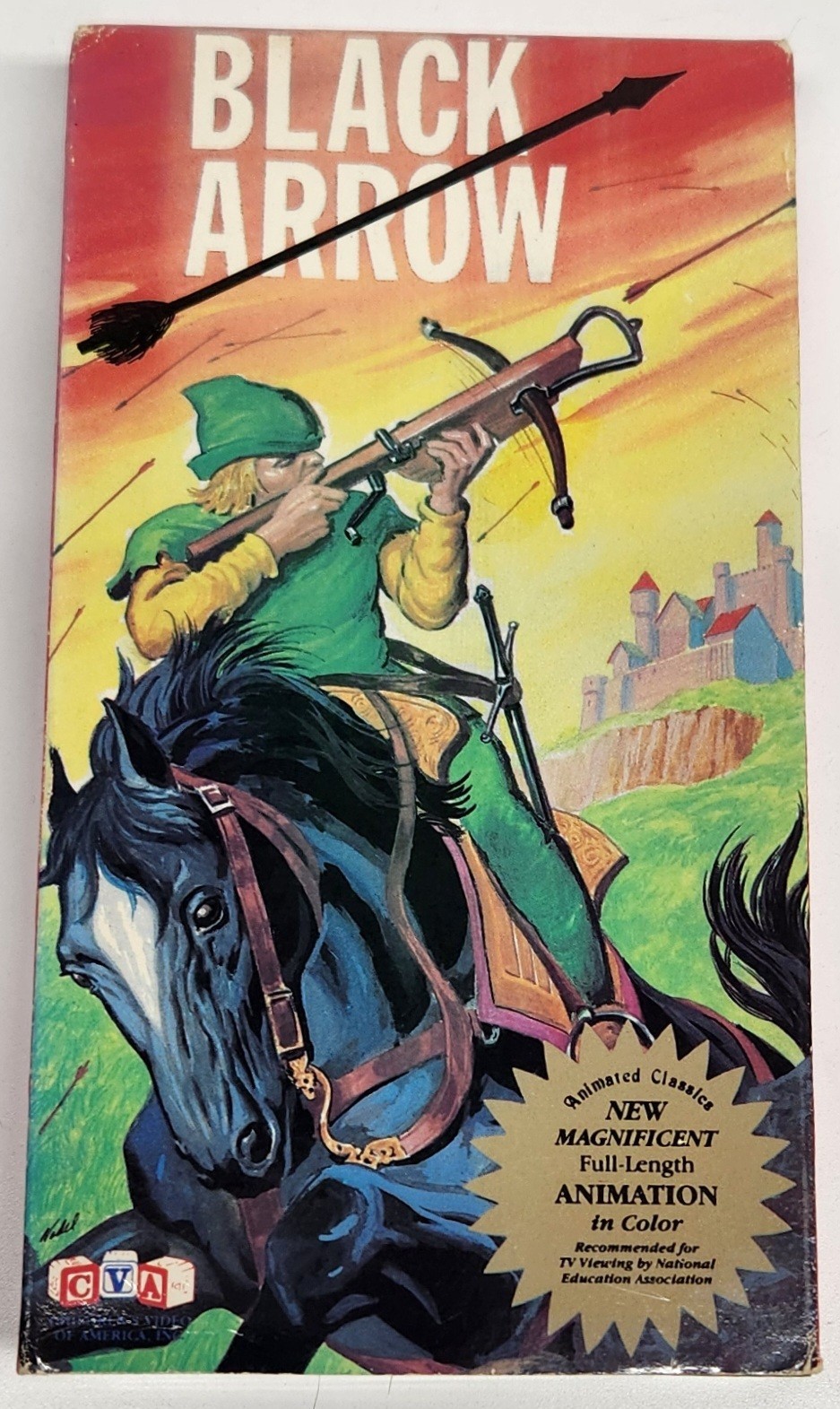 Rare Vintage 80’s Animated "BLACK ARROW" VHS Australian Release Free Shipping