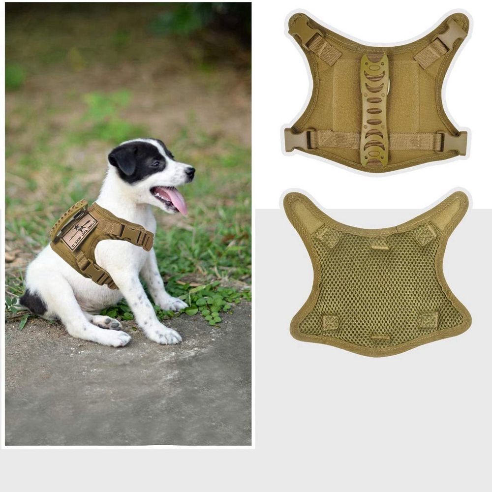 Nylon Tactical Cat Harness Cloth for Walking Escape Proof Soft Mesh Adjustable.