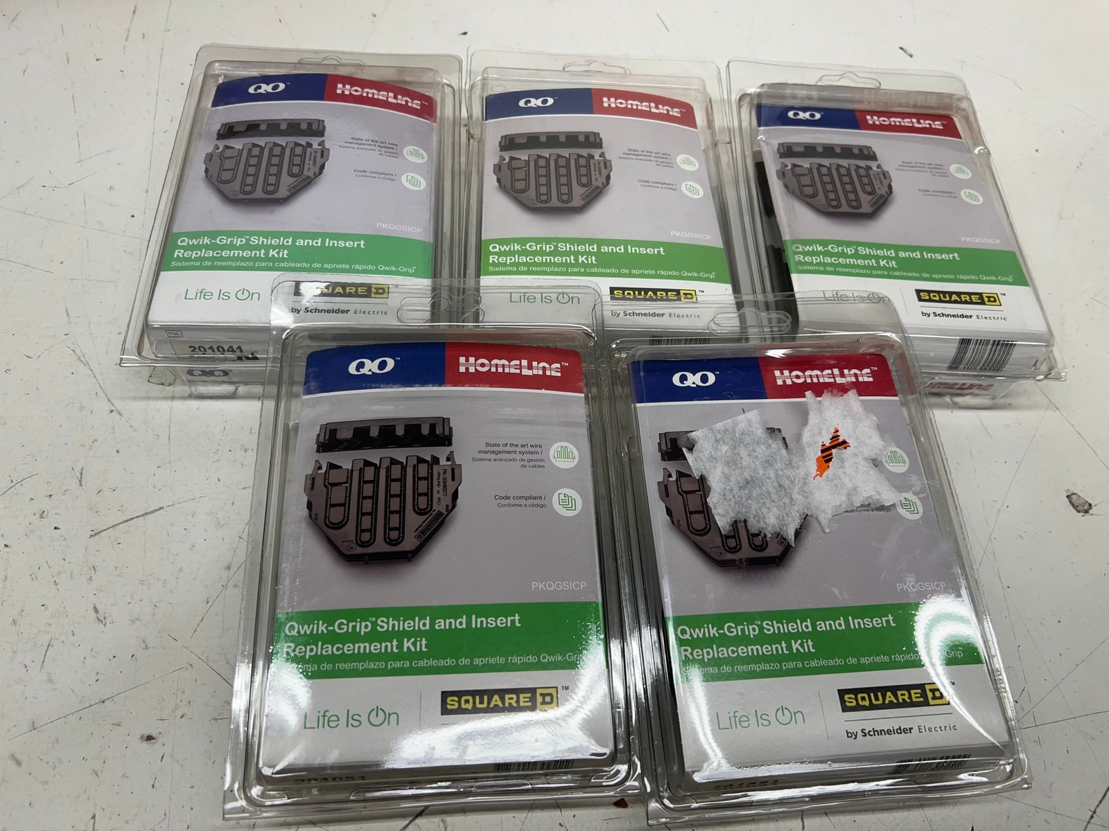 LOT OF 5 Square D Quik-Grip Shield and Insert Replacement Kit