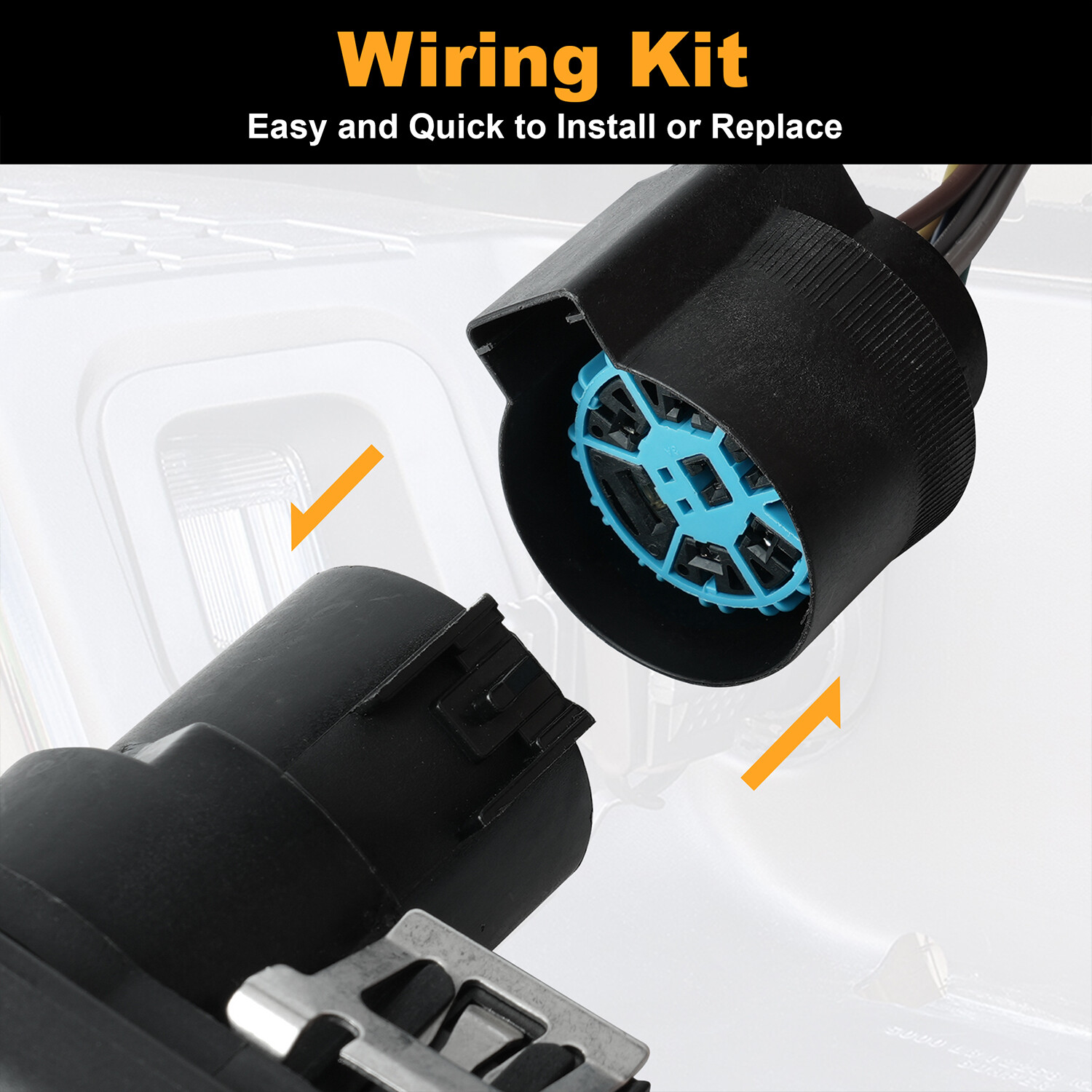 2015-2019 For Ford Transit - 150 250 350 Trailer Hitch Wiring Plug Harness Kit