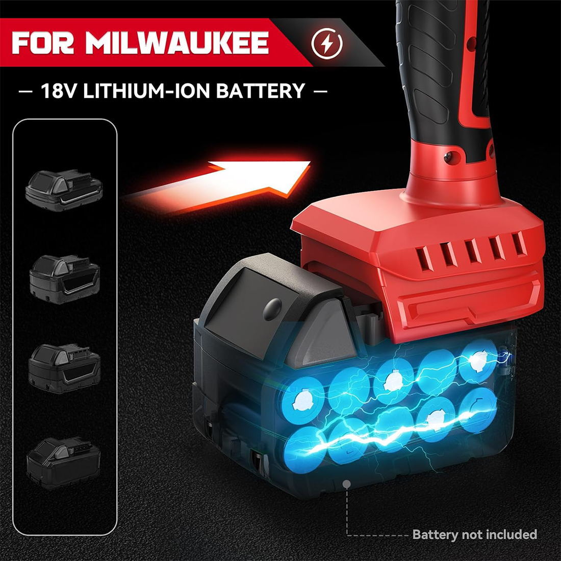 Tile Vibration Leveling Machine for Milwaukee 18V Battery,Suction Cup 8-speeds