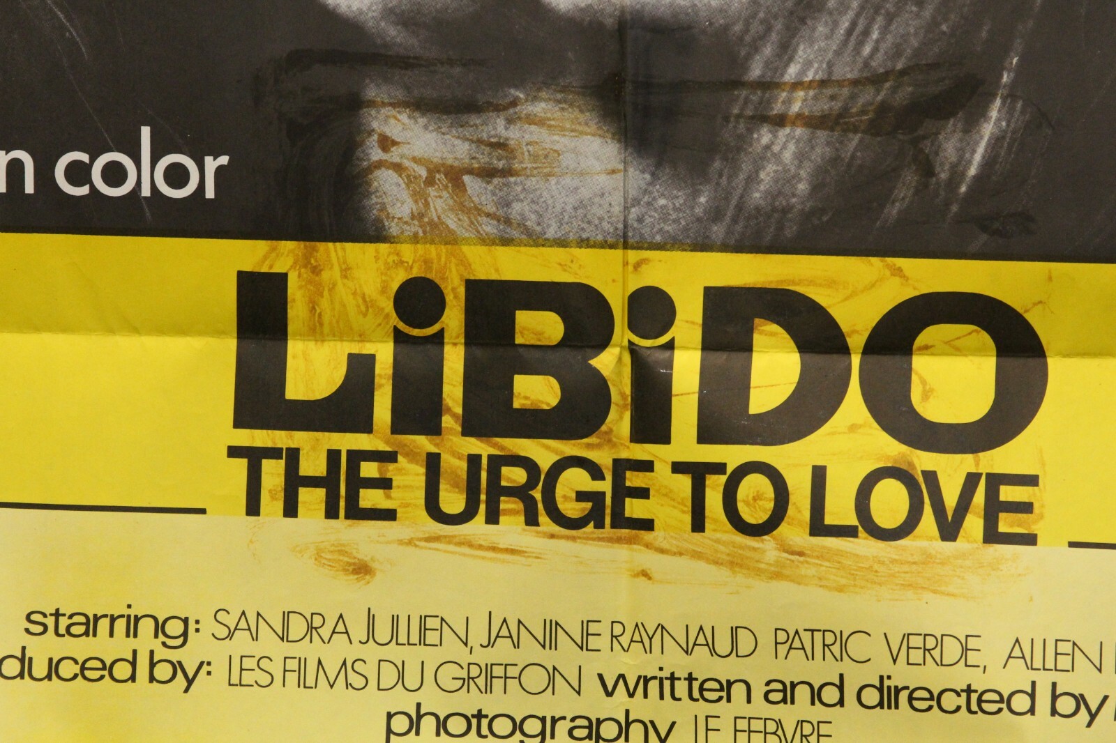 Libido The Urge To Love Original Movie Poster Paste Over Sensuous Teenager 1971