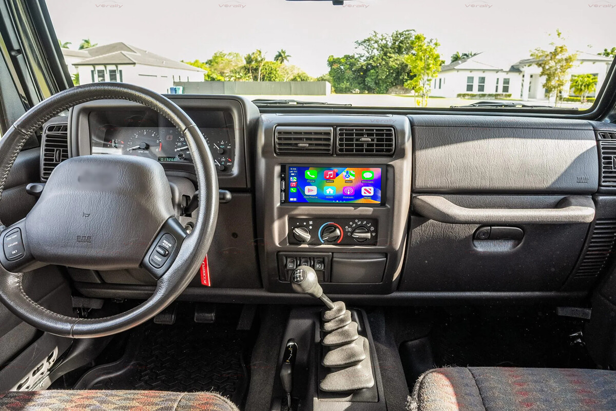 For Jeep Wrangler 1997-2002 Jeep TJ Apple Carplay Stereo Radio Android Nav Play