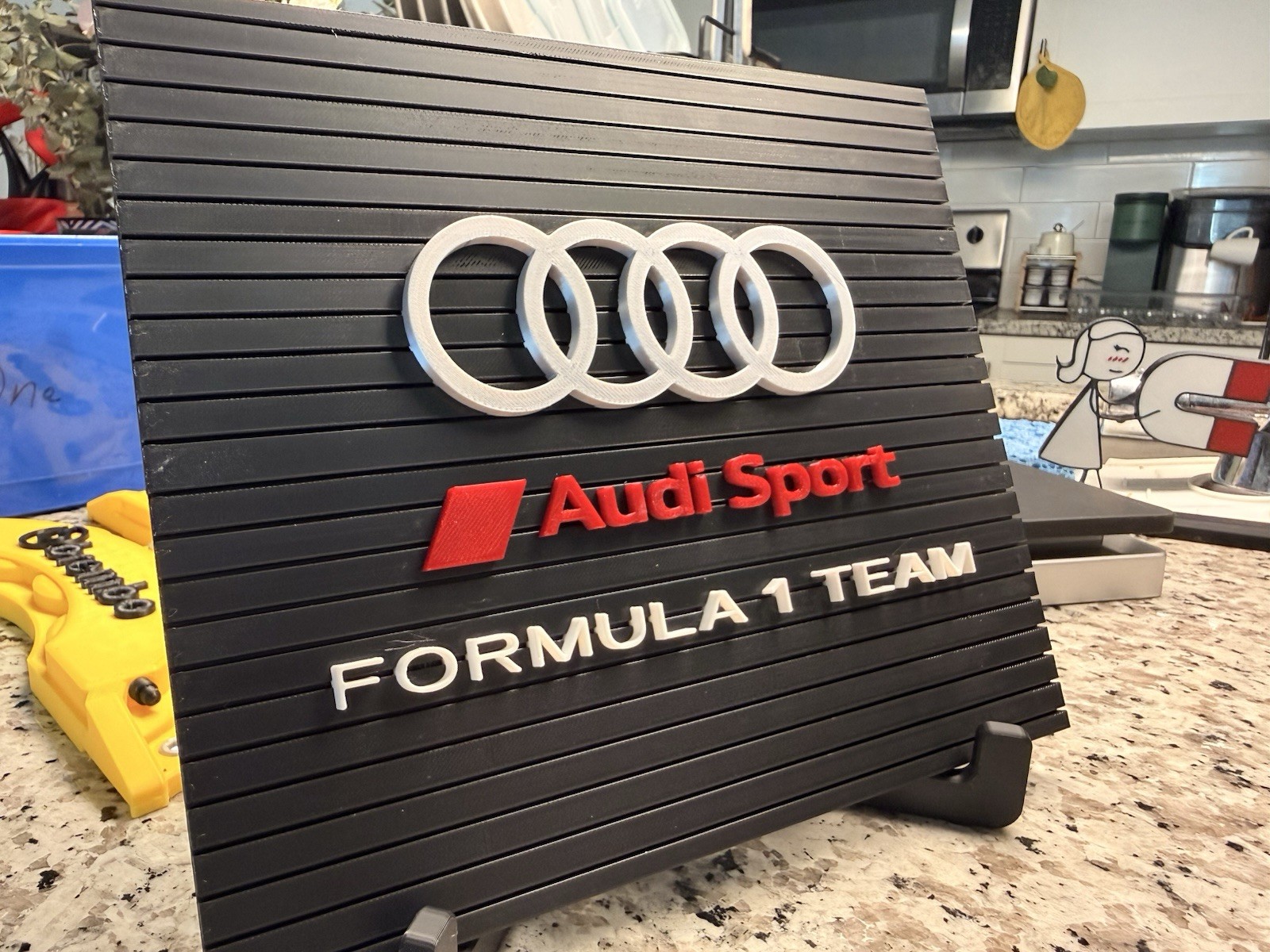 Audi F1 Team Logo Display Wall Art Sign Decor For F1 Collector Racing Fan Gift