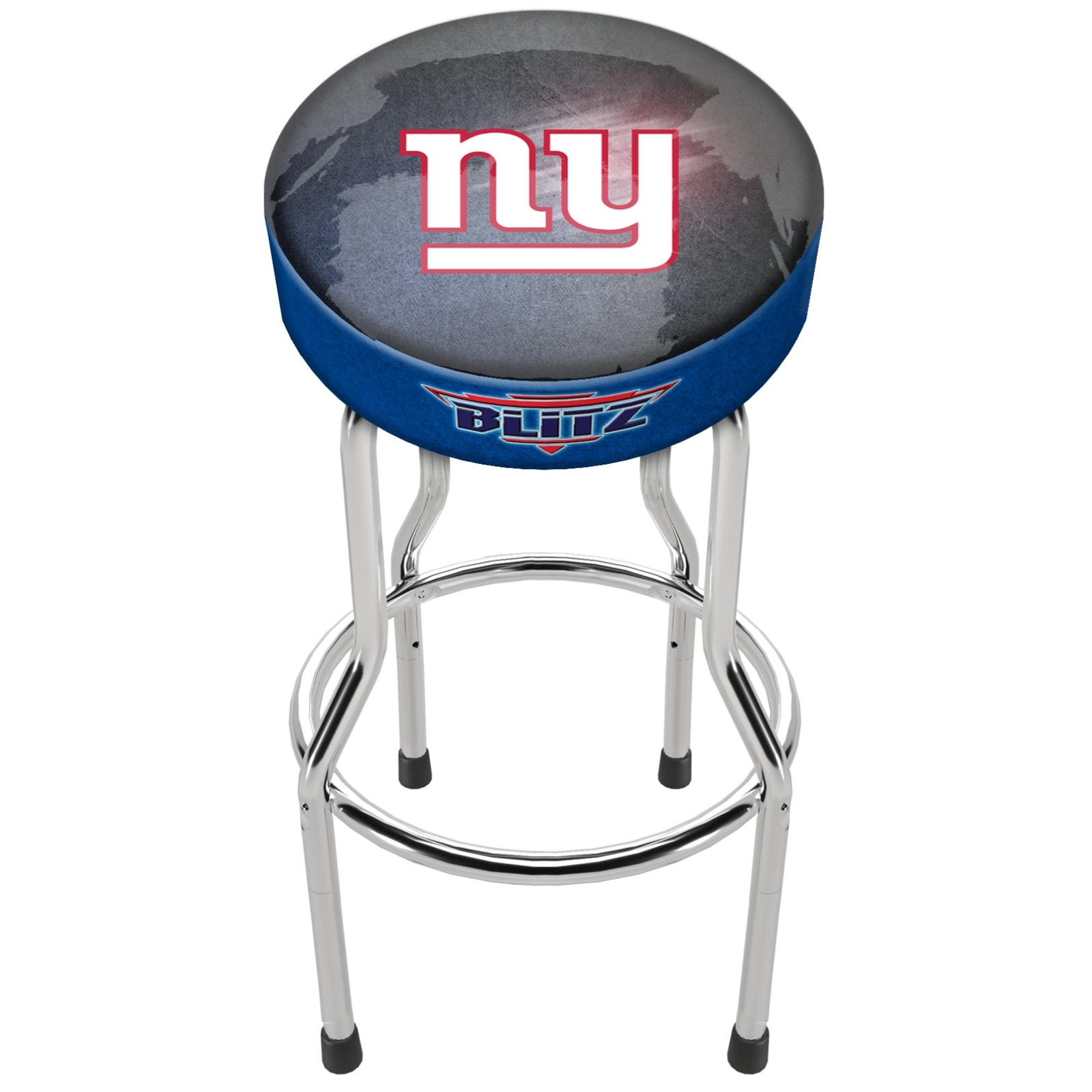 NFL Team Logo Bar Stool Adjustable Swivel Seat High Back Chair Blitz Football