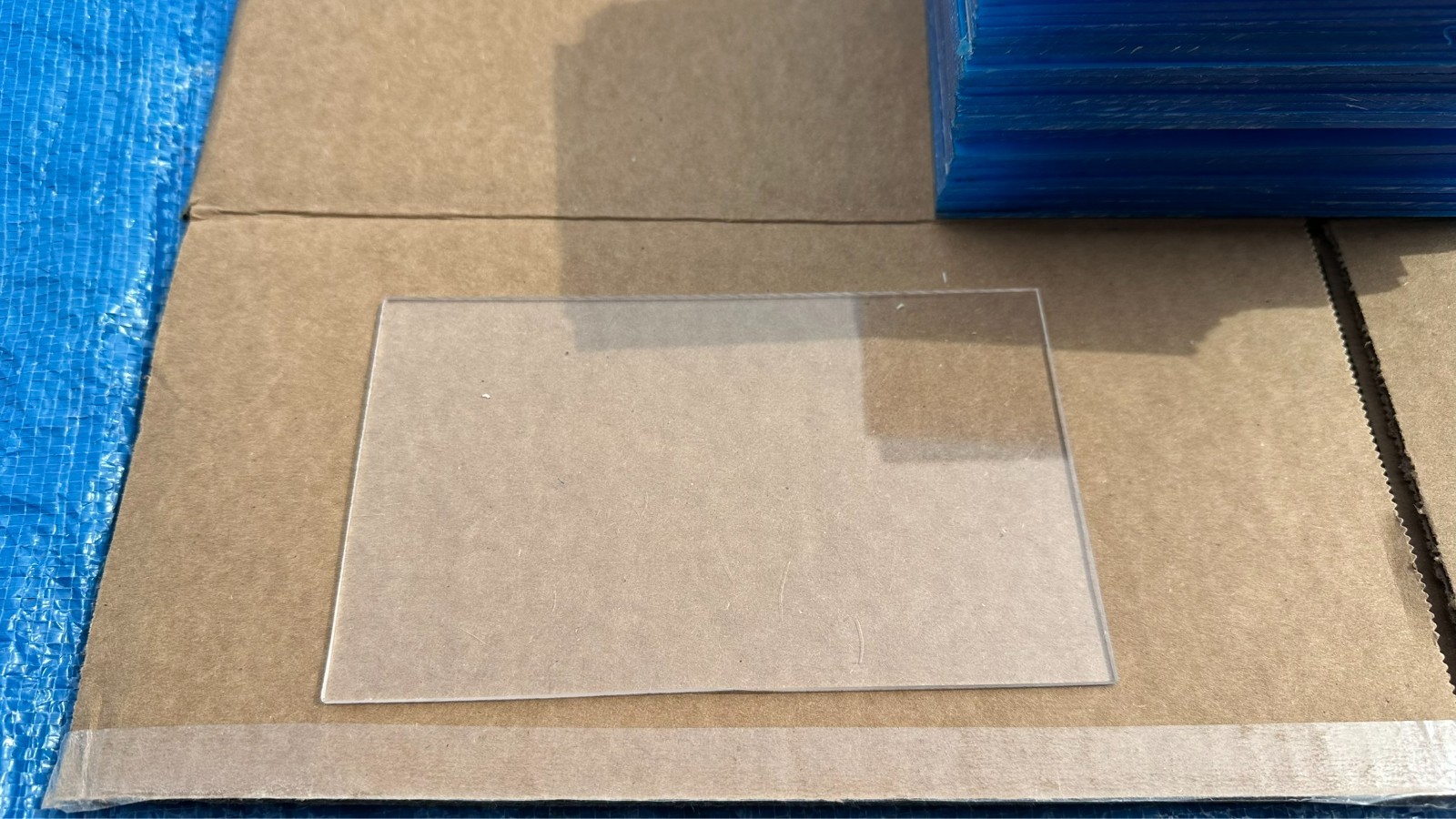 Lot 177 New Sheets of 6-5/16" x 3-7/8" Acrylic Clear Plexiglass Plexi Small
