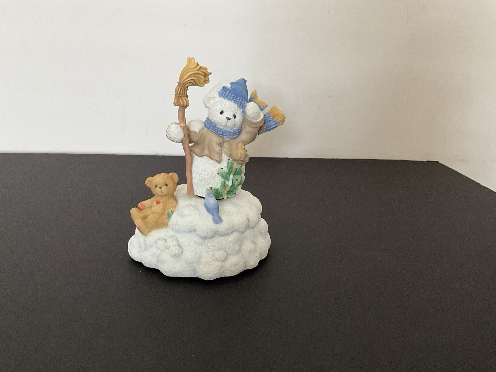 Vintage Cherished Teddies  Wind-Up Music Box. “Deck the Halls”.  No Box , 2000