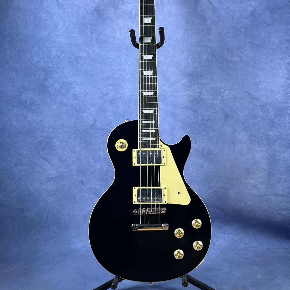 Matte Black Standard Electric Guitar ABR bridge chrome hardware free shipping