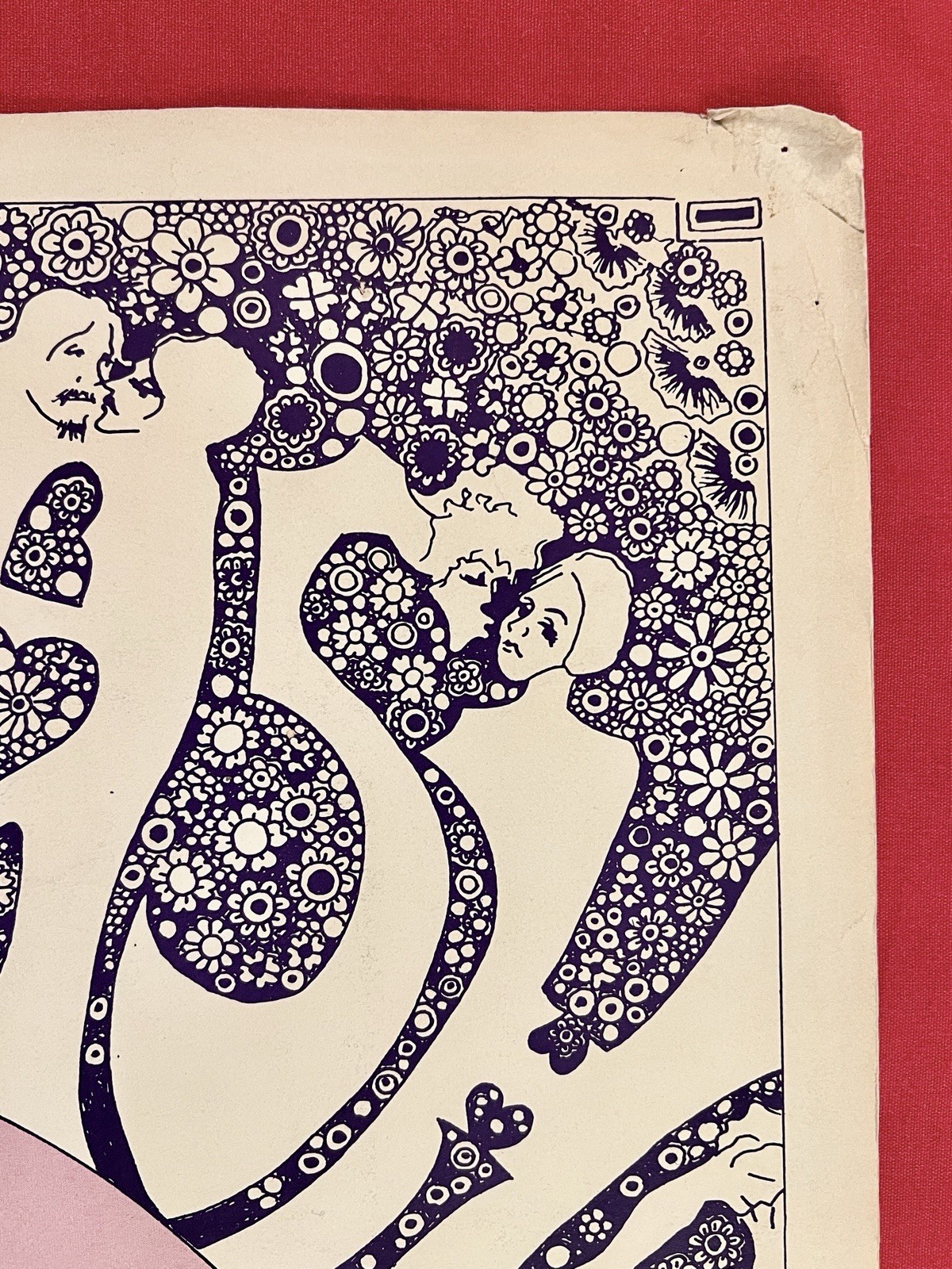 Original 1967 Haight Ashbury Loves You POSTER Vintage JOSEPH GOMEZ 1960 DOUBLE H