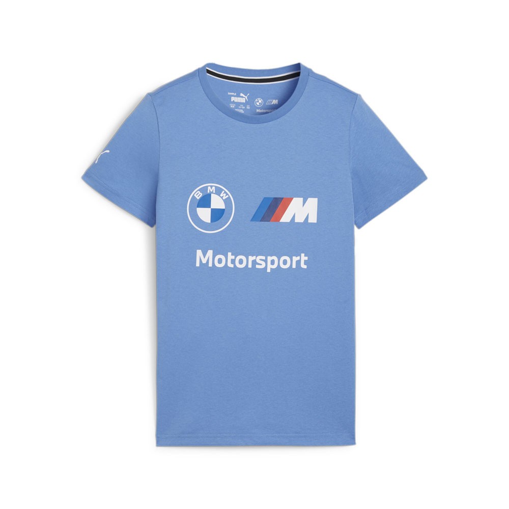 PUMA Bmw M Motorsport Essentials Logo Crew Neck Short Sleeve T-Shirt Youth Boys