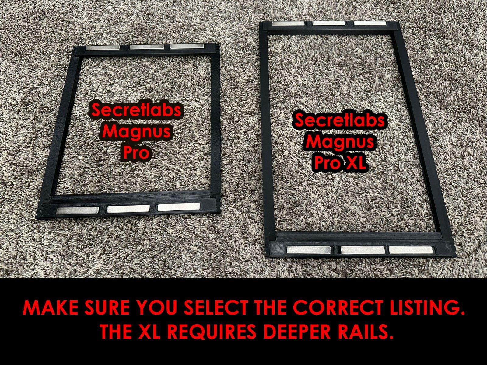 Magnetic desk for drawer for Secretlabs Magnus Pro XL desk - Large