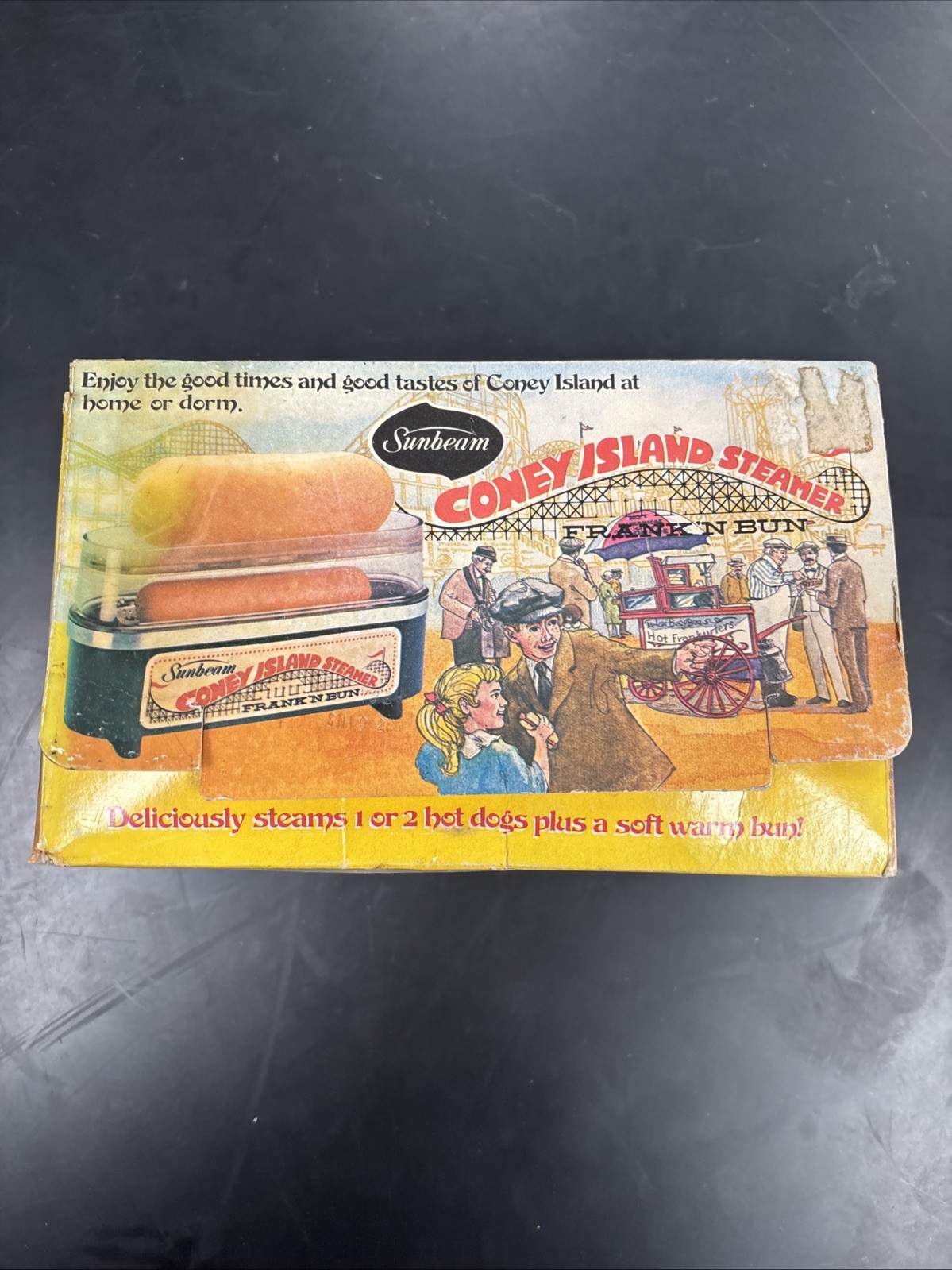 Vintage 1970s Sunbeam Coney Island Frank‘N Bun Hot Dog Steamer - Working