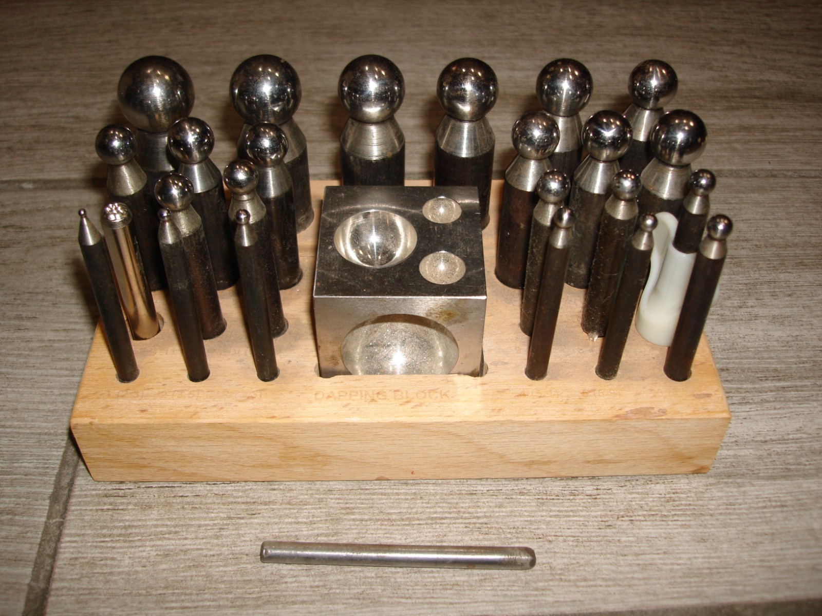 Dapping Set - 27 Punches and Block for Jewelry Making