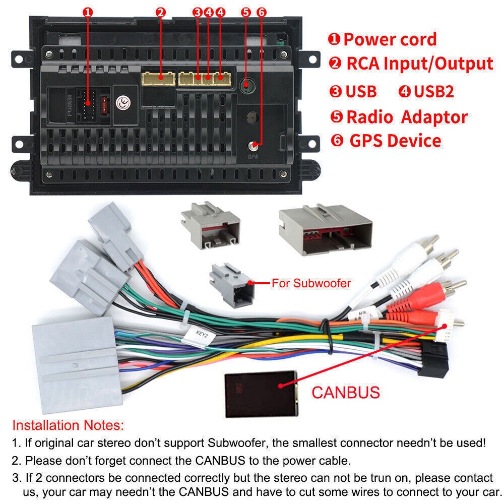 32G Apple Carplay For 2008-2016 Ford F-250 F-350 Super Duty Car Stereo Radio