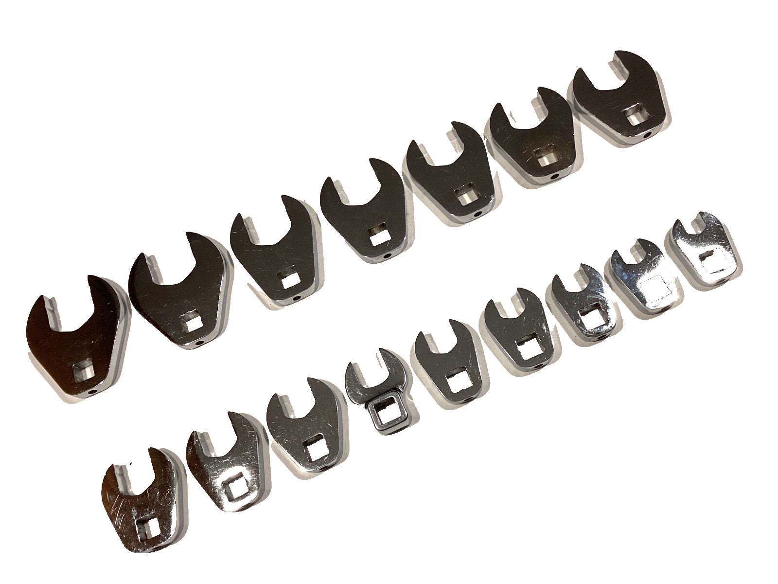 Proto And Snap On Tools USA Metric 16 Piece 3/8” Drive Crowfoot Wrench Set MINT