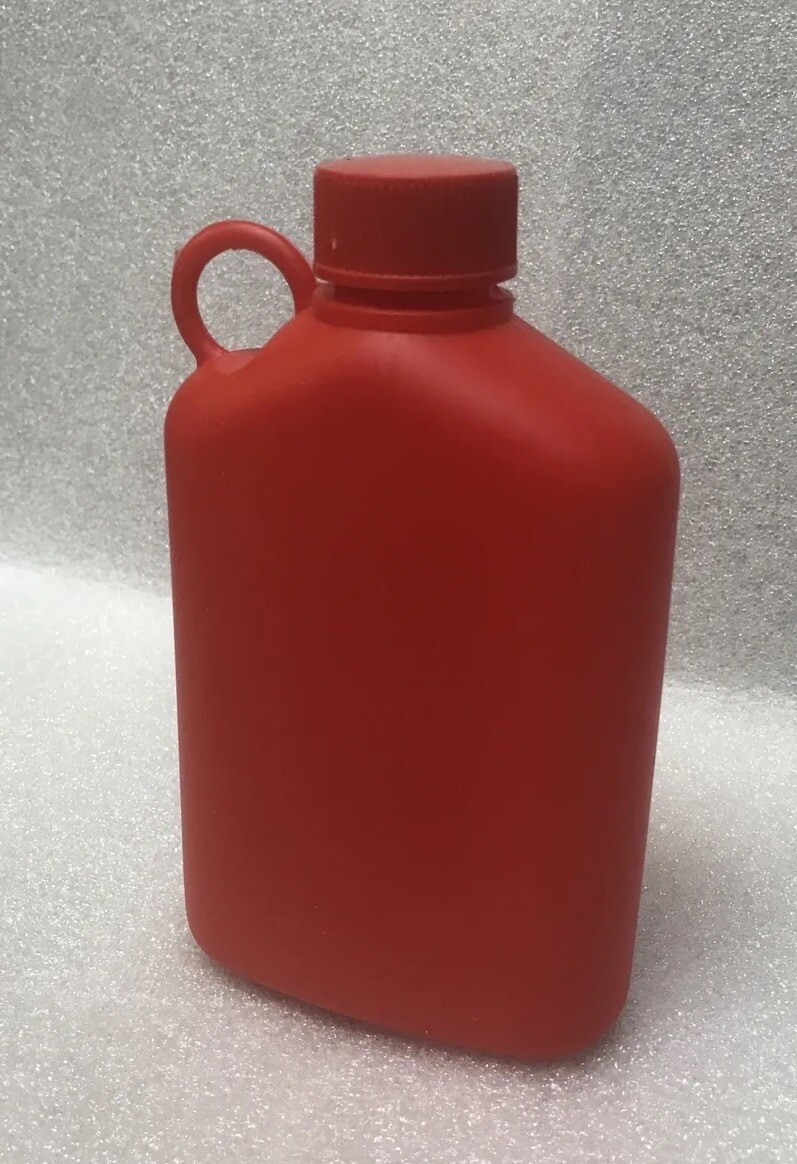 Plastic Alcohol Flask - Red - 2 Pack - 300ml - 10oz Free Shipping