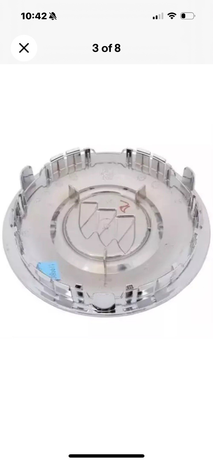 2011 - 2016 Buick Enclave Chrome Center Cap Fits 9 spoke 19" wheel 9597721. new