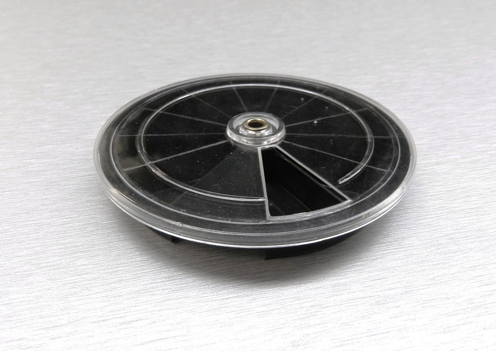 Revolving Tray Round Plastic Storage Container 12 Sections 3-5/16" Small Parts