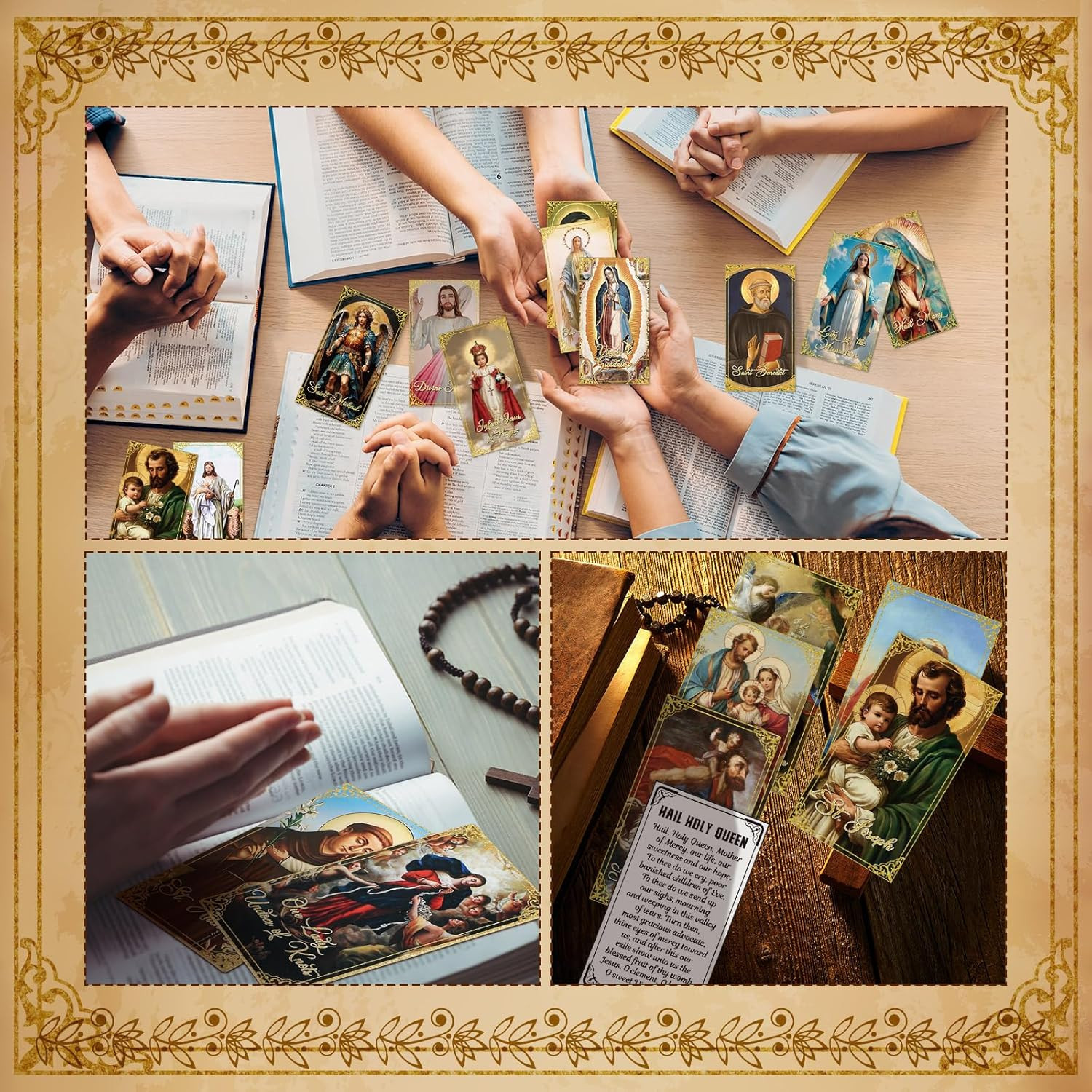 240 Pcs Catholic Prayer Cards Gifts Bulk Holy Cards with Catholic Saints and ...