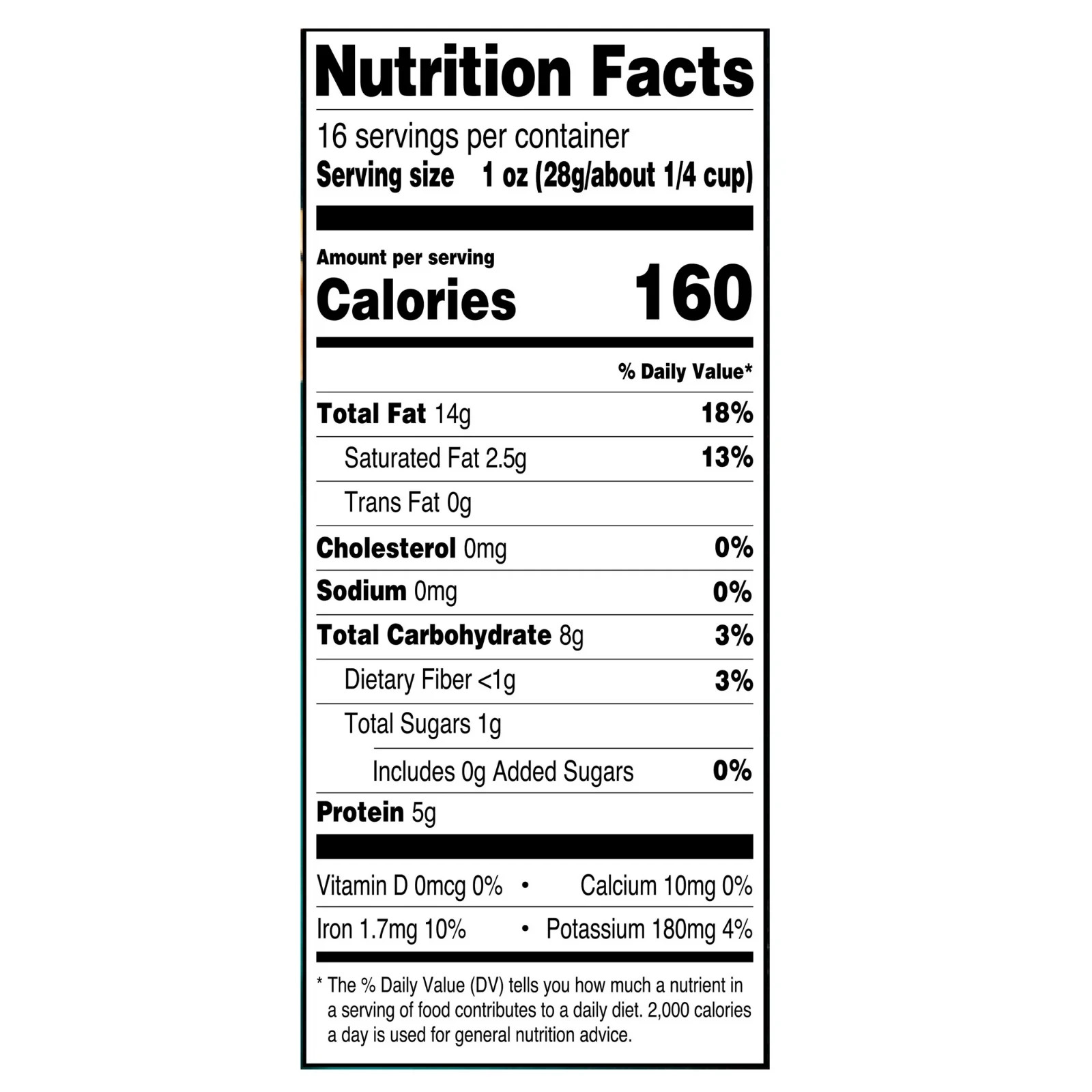 Great Value Deluxe Whole Cashews, Unsalted, 16 oz NEW