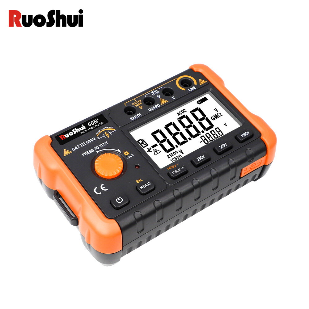 Megger Digital Earth Ground Insulation Resistance Tester Voltmeter