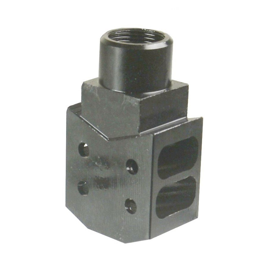 All Steel 49/64-20 TPI Tanker 12.7x42mm .50 Beowulf Muzzle Brake 49/64x20 Nut