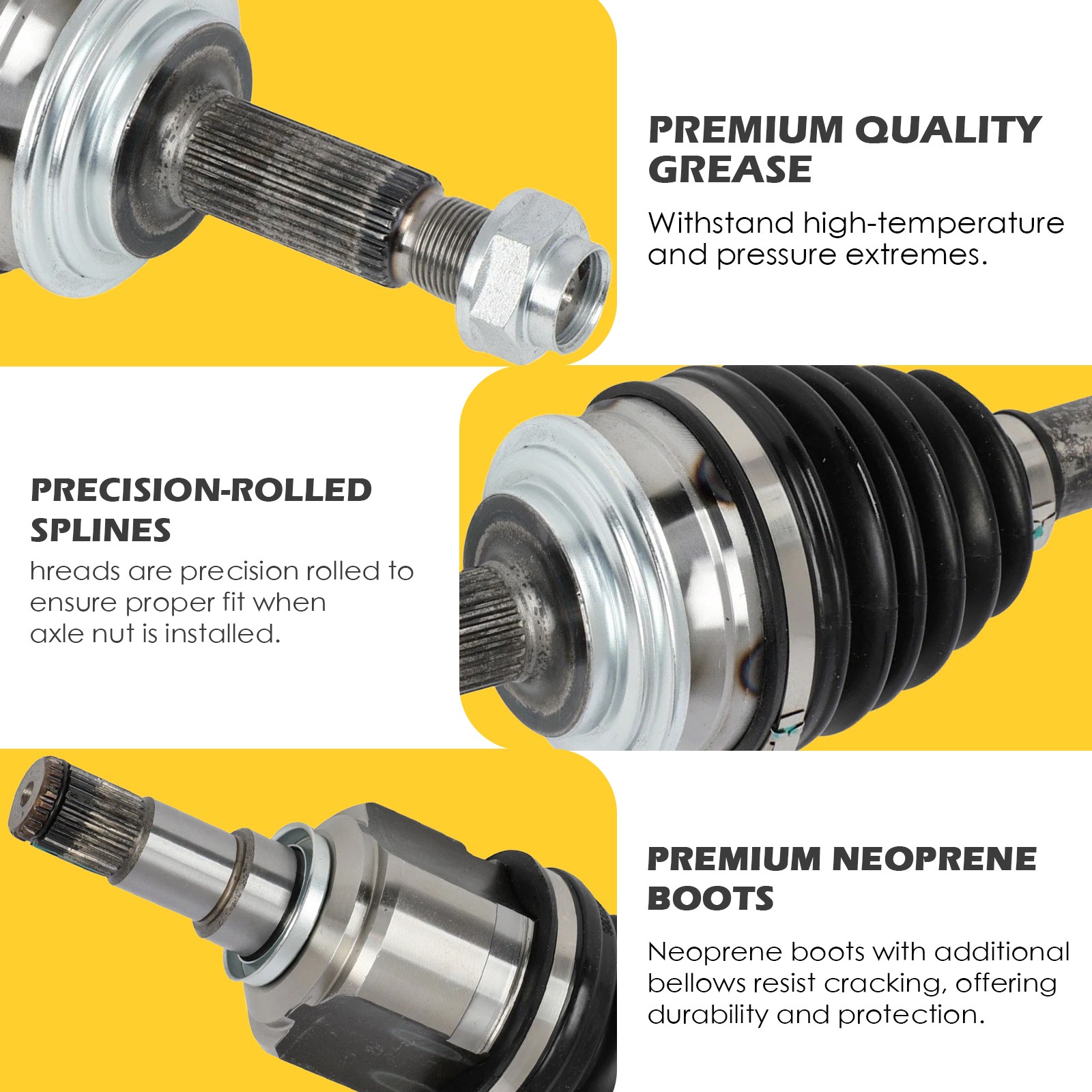 2pcs For Toyota Yaris L4 1.5L 2006-2014 Front Left & Right CV Axle Shafts