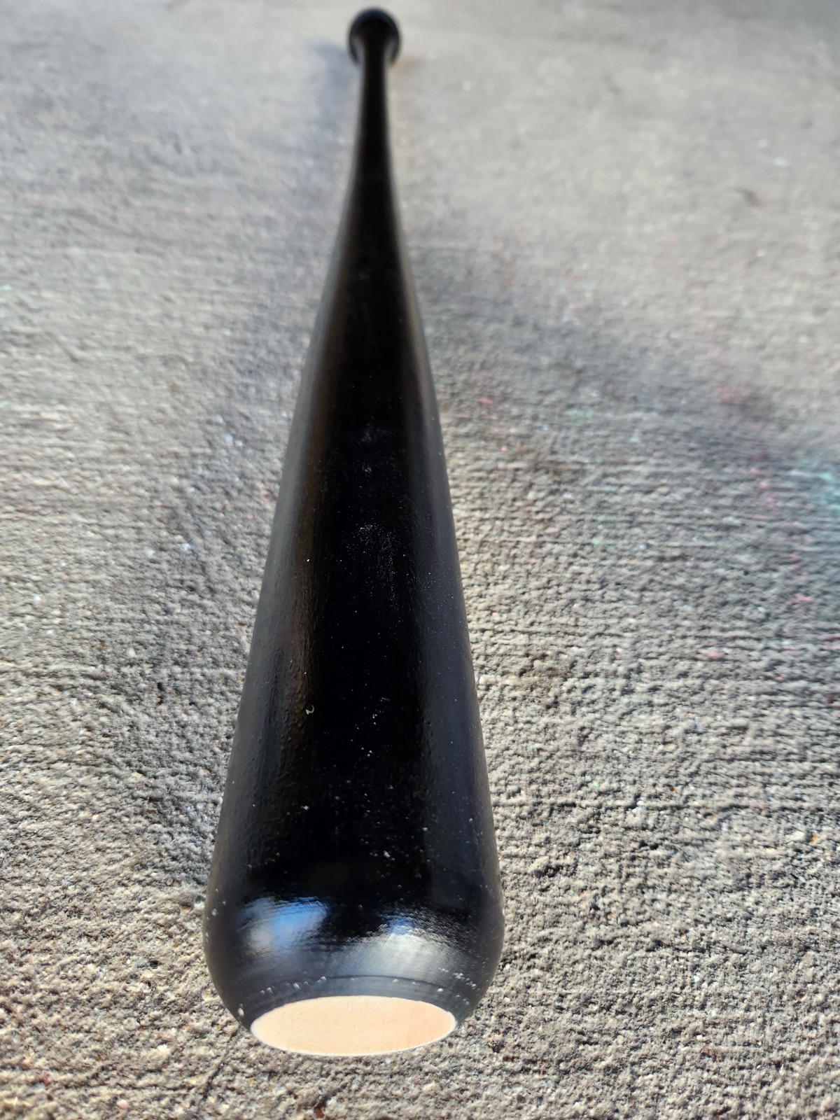 27" - 34" Maple Wood Baseball Bat Blem Black Cupped