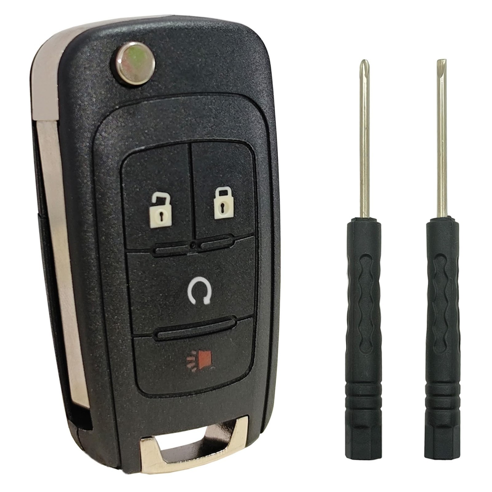 Key Fob Case Shell Replacement Fits for Chevrolet Chevy Equinox Sonic Trax Terra