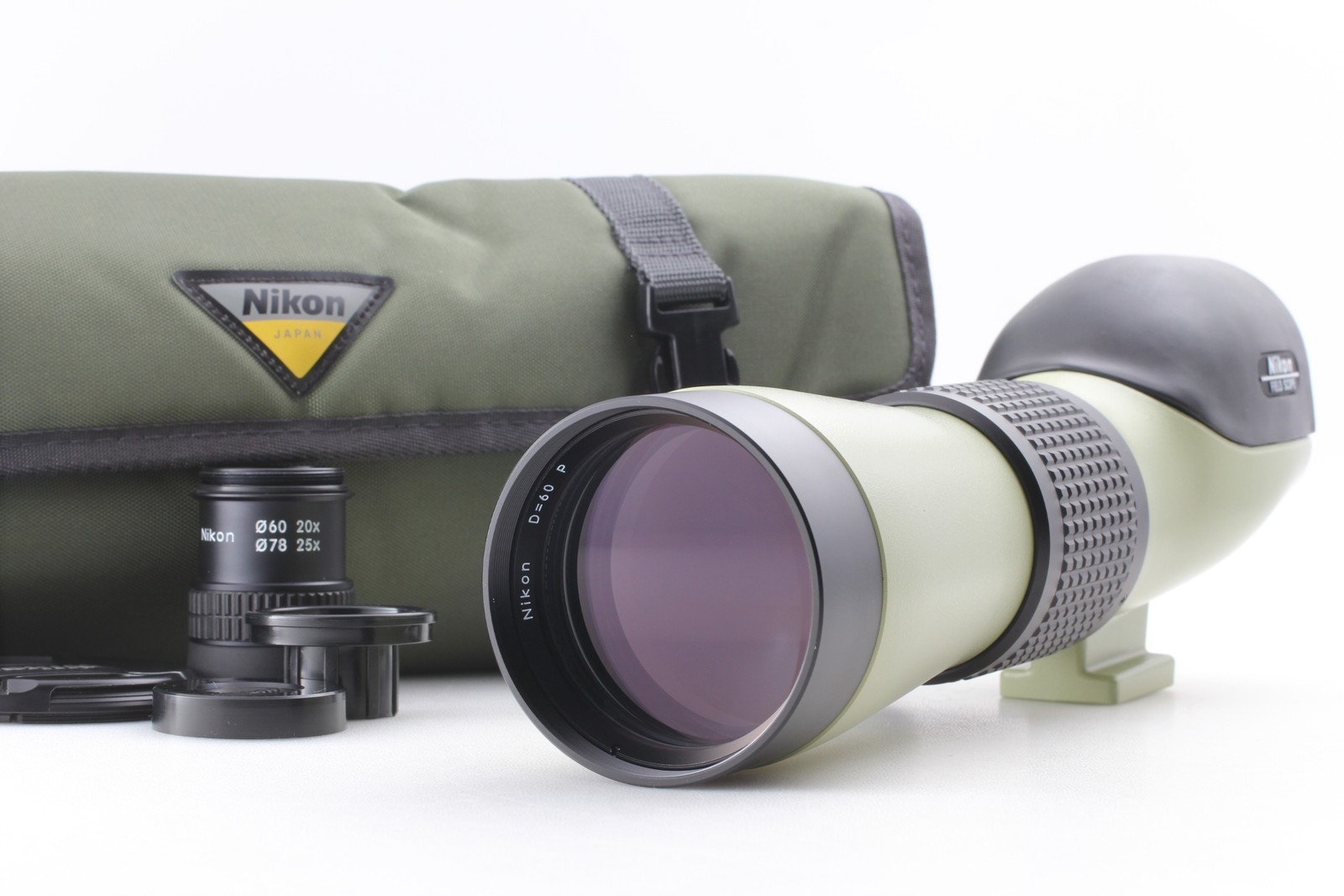 [MINT+++] Nikon Fieldscope II D=60P Spotting Scope w/20x 25x Eyepiece From JAPAN