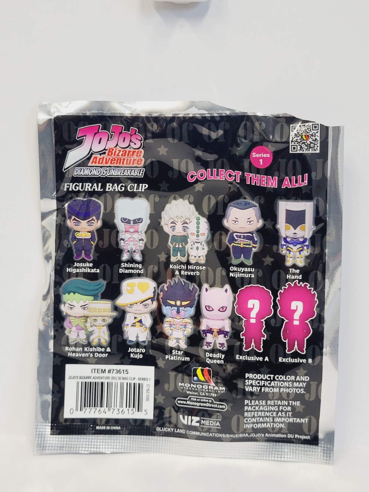 Figural Key Chain Clip Blind Bag JoJo's Bizarre Adventure Series 1 Deadly Queen