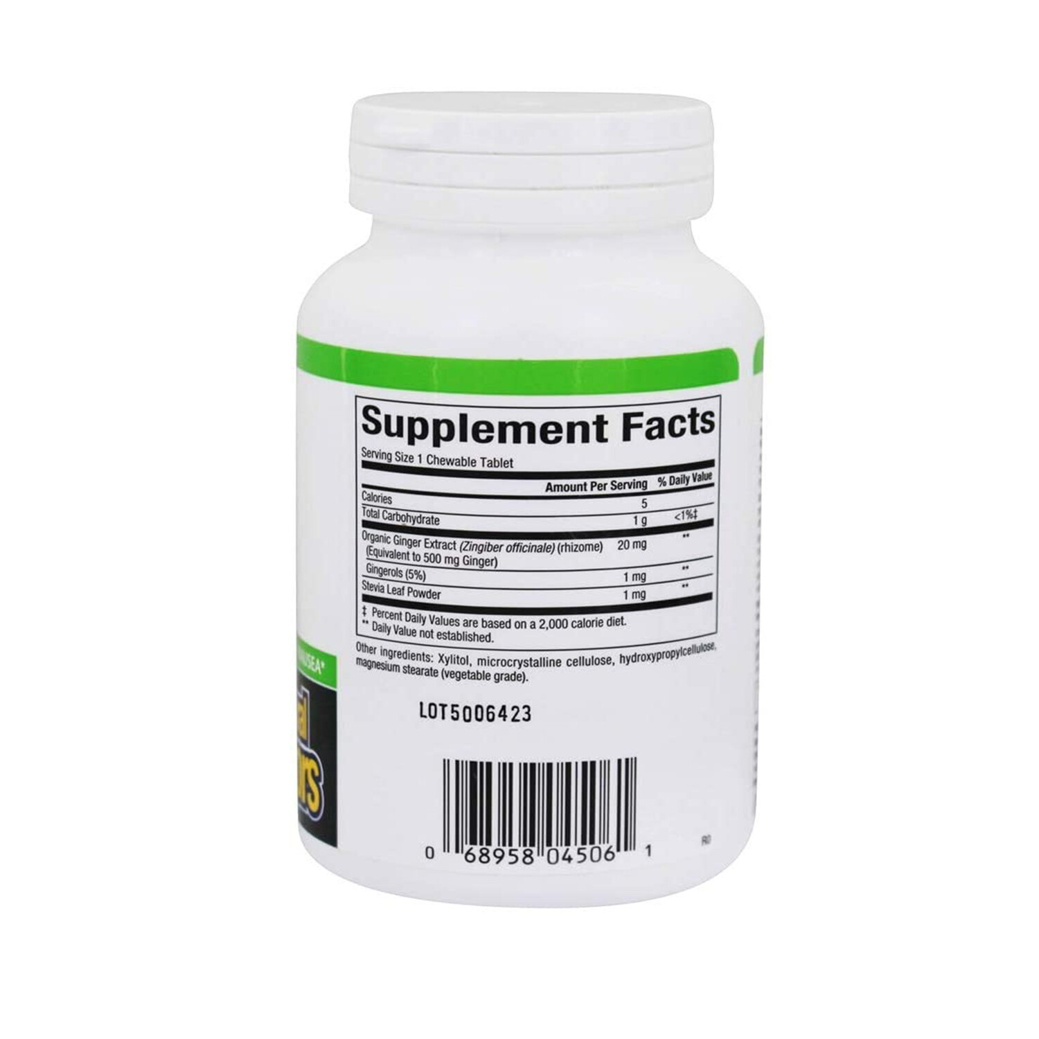 Natural Factors Chewable Ginger, 90 Chewable Tablets