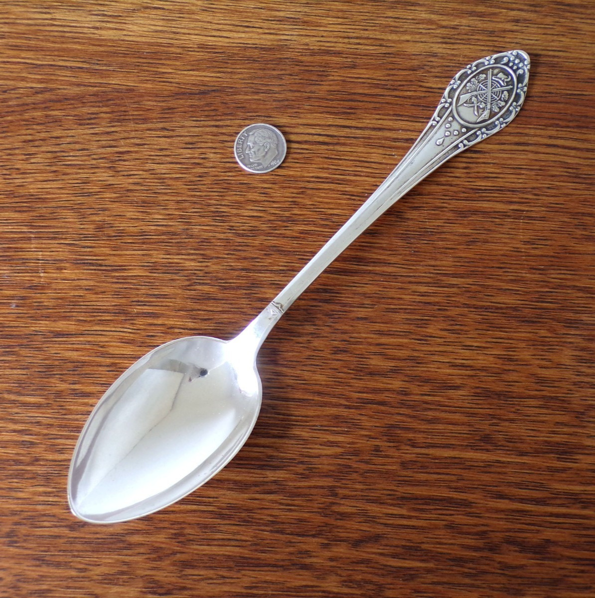 GERMAN Presentation SHOOTER FESTIVAL Award 800 Silver SERVING SPOON Rifles 54 Gr