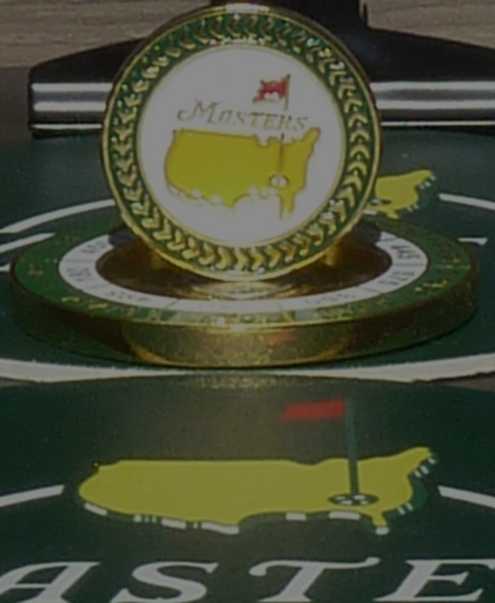 The Masters Tournament Magnetic Gr Trim BM Augustal National Yardage Holder